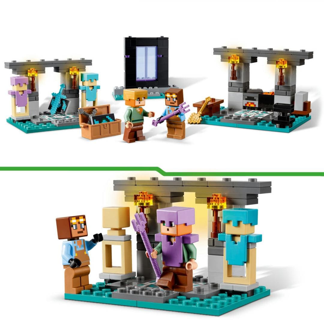 Lego Jucării Set Constructie LEGO Minecraft 21252 | Armuraria, 301 Piese, Cadou, 8+