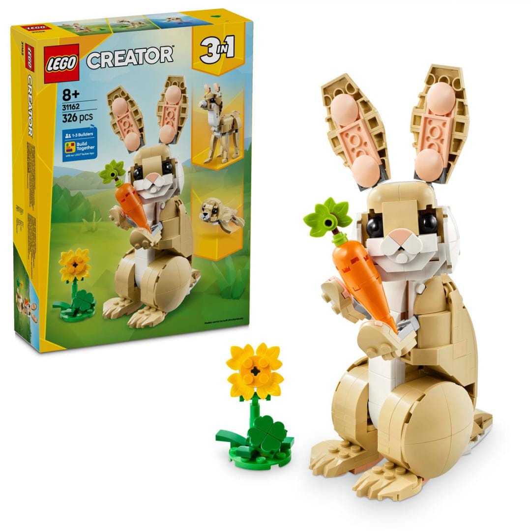 Lego Jucării Set Constructie LEGO Creator 3-in-1 31162 | Iepuras Dragalas, Multicolor, Cadou