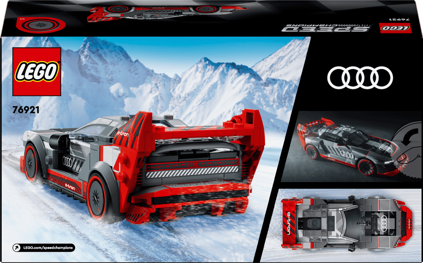 Lego Jucării Set Constructie LEGO Speed Champions 76921 | Audi S1 E-tron Quattro, 252 Piese, 8+
