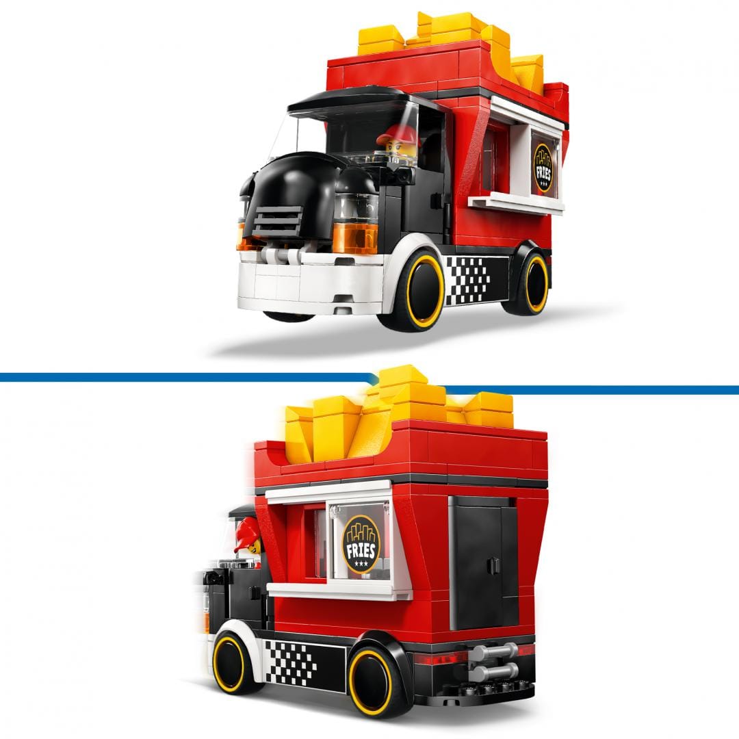 Lego Jucării Set Constructie LEGO City 60488 | Furgoneta de Cartofi Prajiti, 241 Piese, 6+