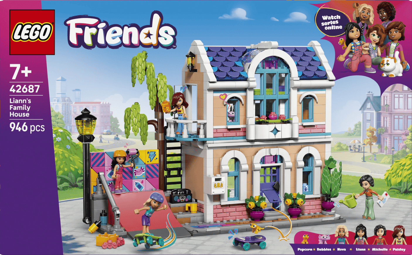 Lego Jucării Set Constructie LEGO 42687 | Casa Familiei lui Liann, Cadou