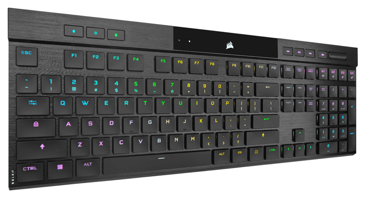 Corsair Tastatura Tastatura Corsair K100 Air Wireless CH-913A01U-NA | RGB, Cherry MX, Ultra-Thin, Negru