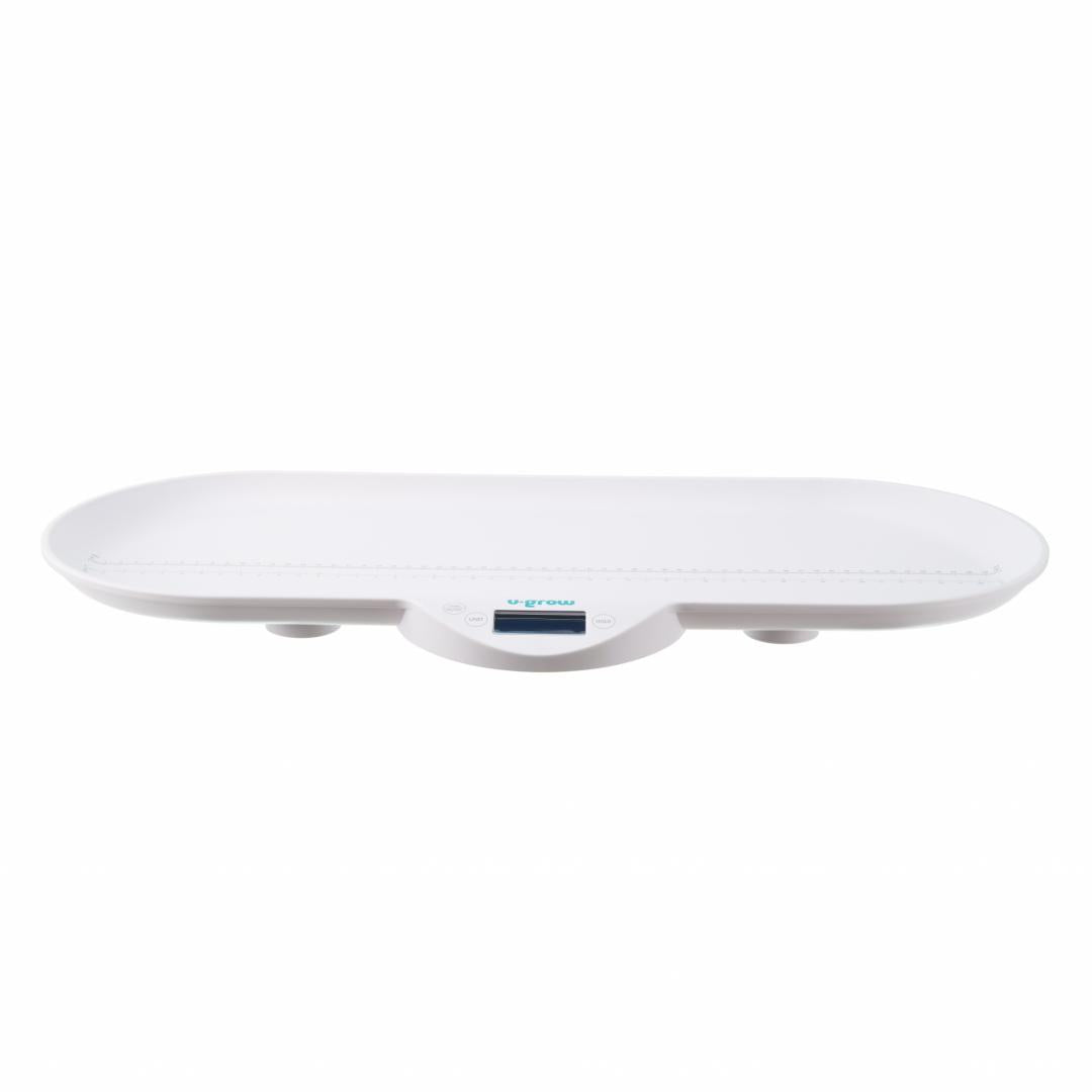Cantar Corporal 2 în 1 pentru Bebelusi și Copii U-grow, Functie Bluetooth, Capacitate 30 Kg, Display Lcd, Alb