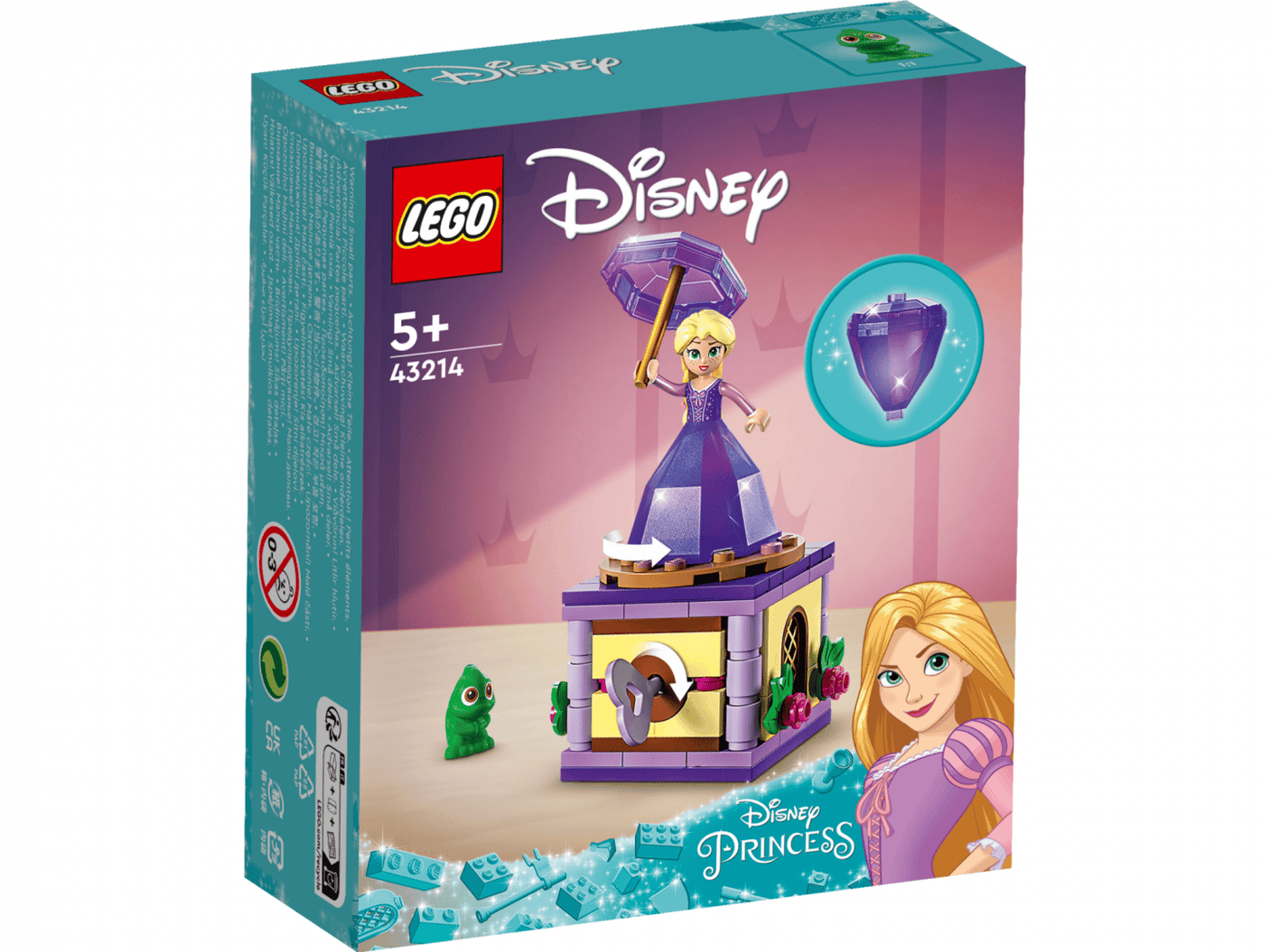 Lego Jucării Set Constructie LEGO Disney 43214 | Rapunzel Facand Piruete, Printesa, Cadou
