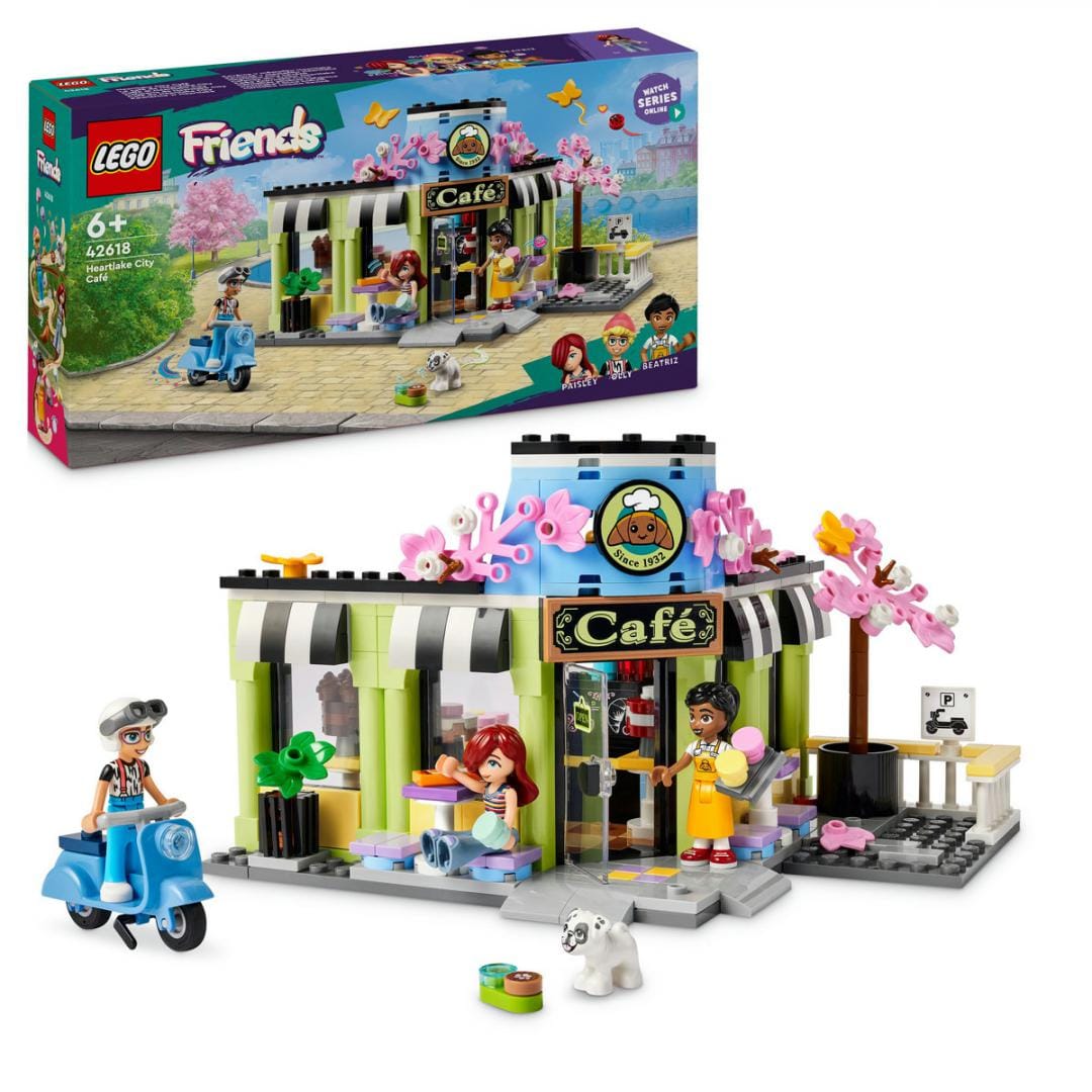 Lego Jucării Set Constructie LEGO Friends 42618 | Cafenea Heartlake City, 314 Piese, 6+