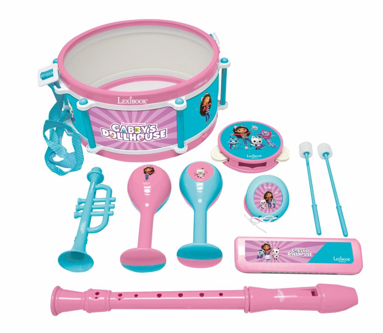 Lexibook Jucării Set Muzical Lexibook K360GDH | 7 Piese, Gabby's Dollhouse, Interactiv