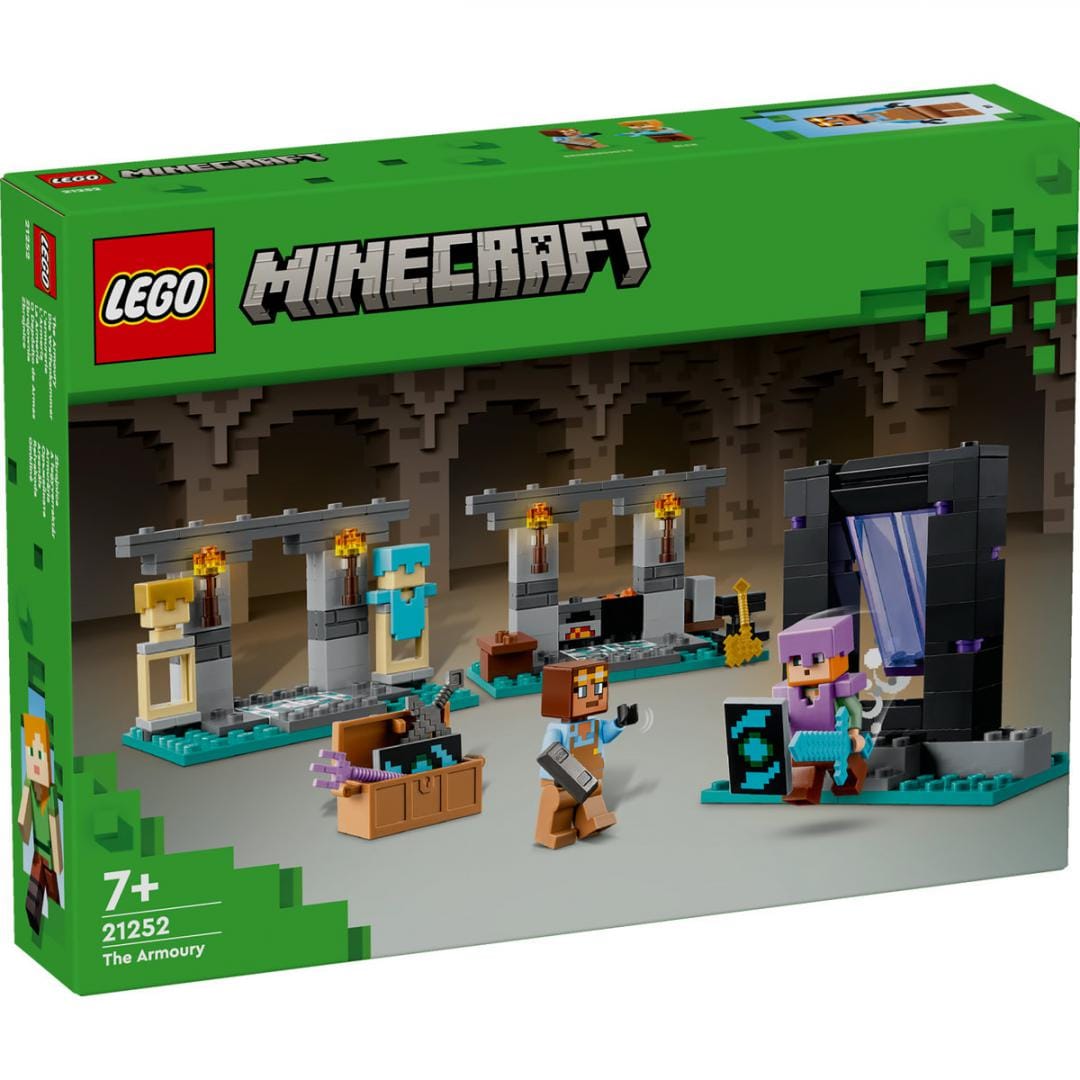 Lego Jucării Set Constructie LEGO Minecraft 21252 | Armuraria, 301 Piese, Cadou, 8+