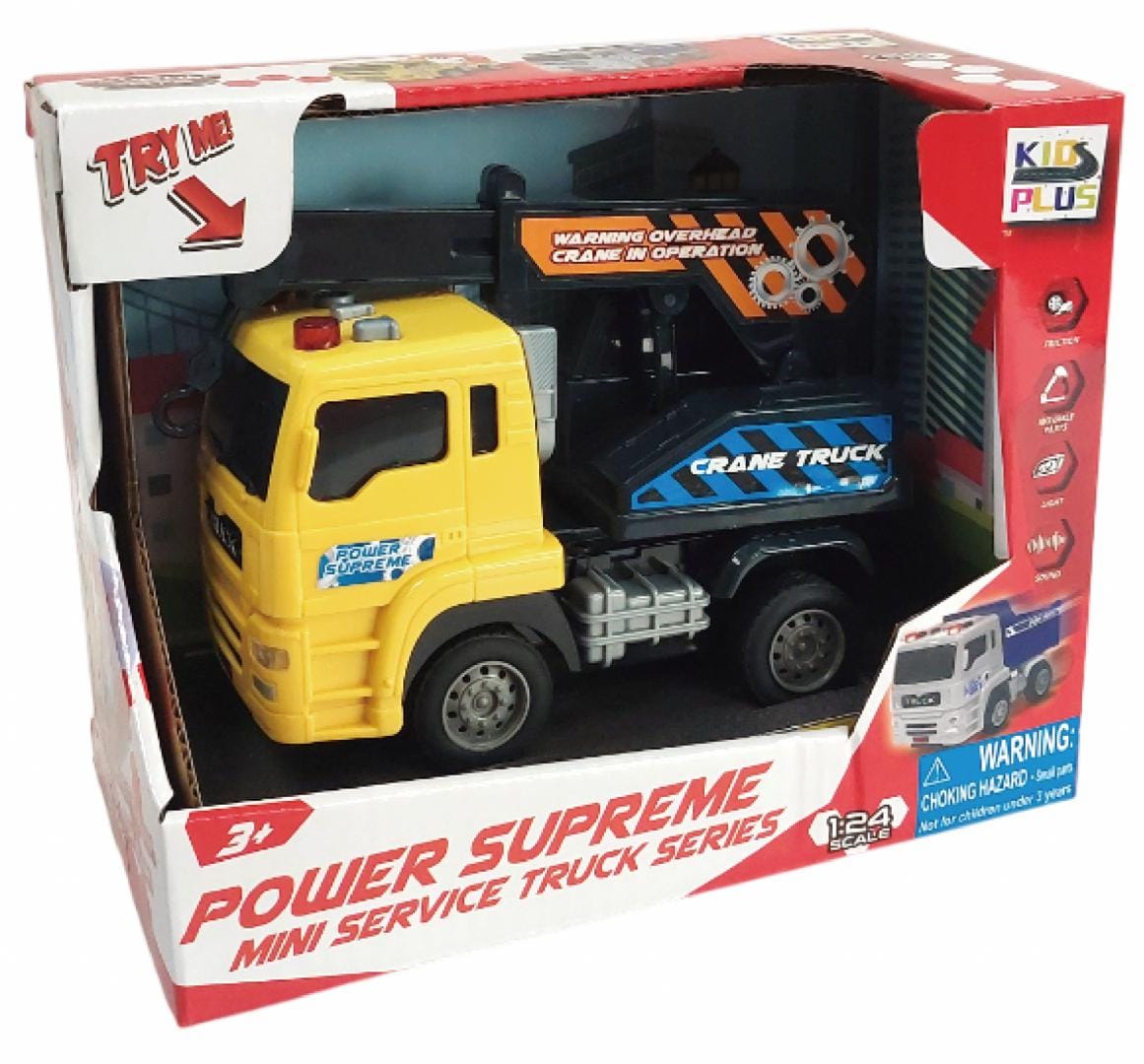 Cevodle Jucării Jucarie Cevodle CEV24550-3002GAL | Macara, Lumini si Sunete, Scara 1/24, 14cm