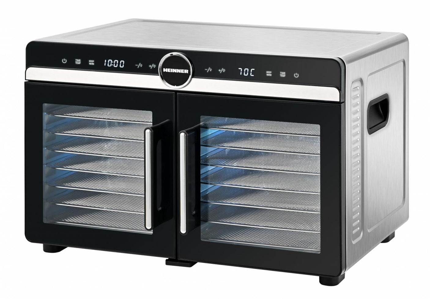 Heinner Deshidrator Deshidrator Heinner DualDry Elite HFD-KDDB1400BKSS | 1400W, 14 Tavi, Dublu Compartiment