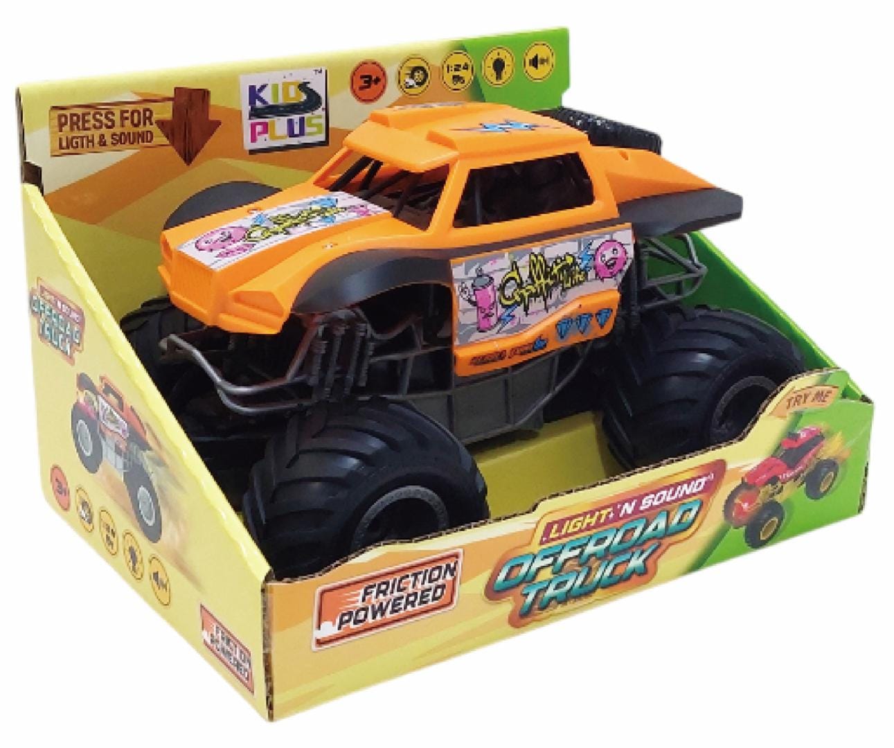 Cevodle Jucării Jucarie Cevodle CEV24521-3006POR | Masinuta cu Lumini si Sunete, Scara 1/24, 19cm, Portocaliu