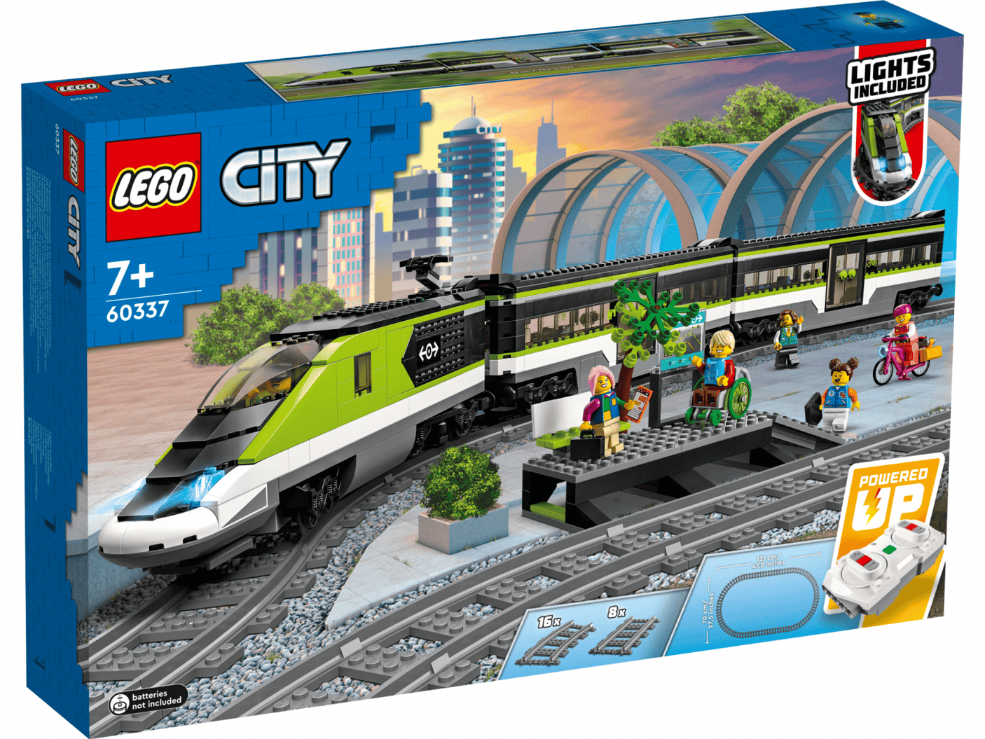 Lego Jucării Set Constructie LEGO City 60337 | Tren Expres Pasageri, 764 Piese, 7+