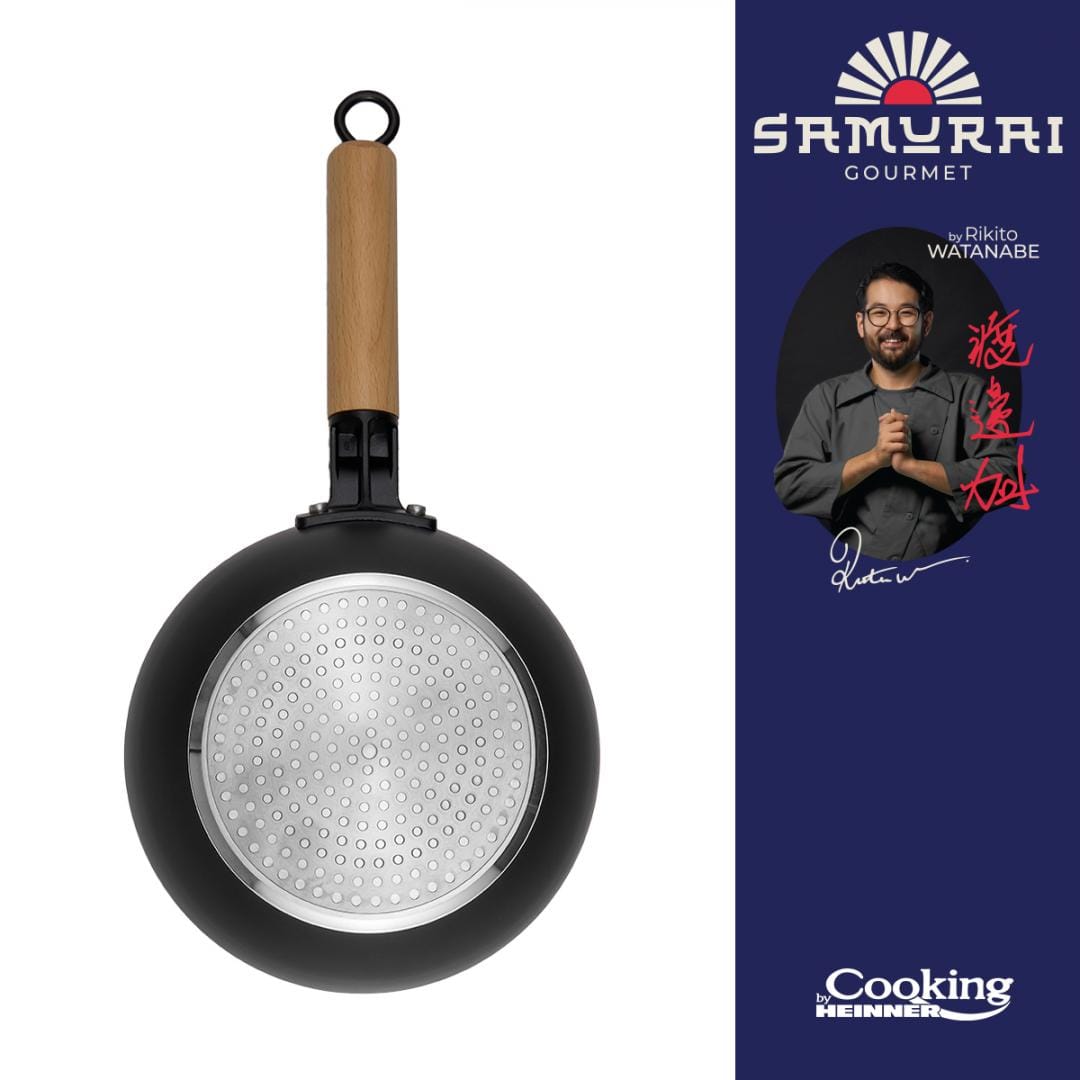 Heinner Tigaie Tigaie Wok Heinner HR-SNT-WC20 | 20cm, Cu Capac, Samurai Gourmet