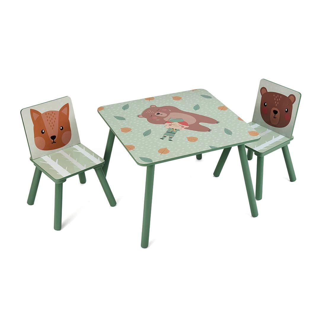U-Grow Puericultură Set Birou si Scaune Copii U-Grow UGMBS07-GNF | Green Forest, 2 Scaune
