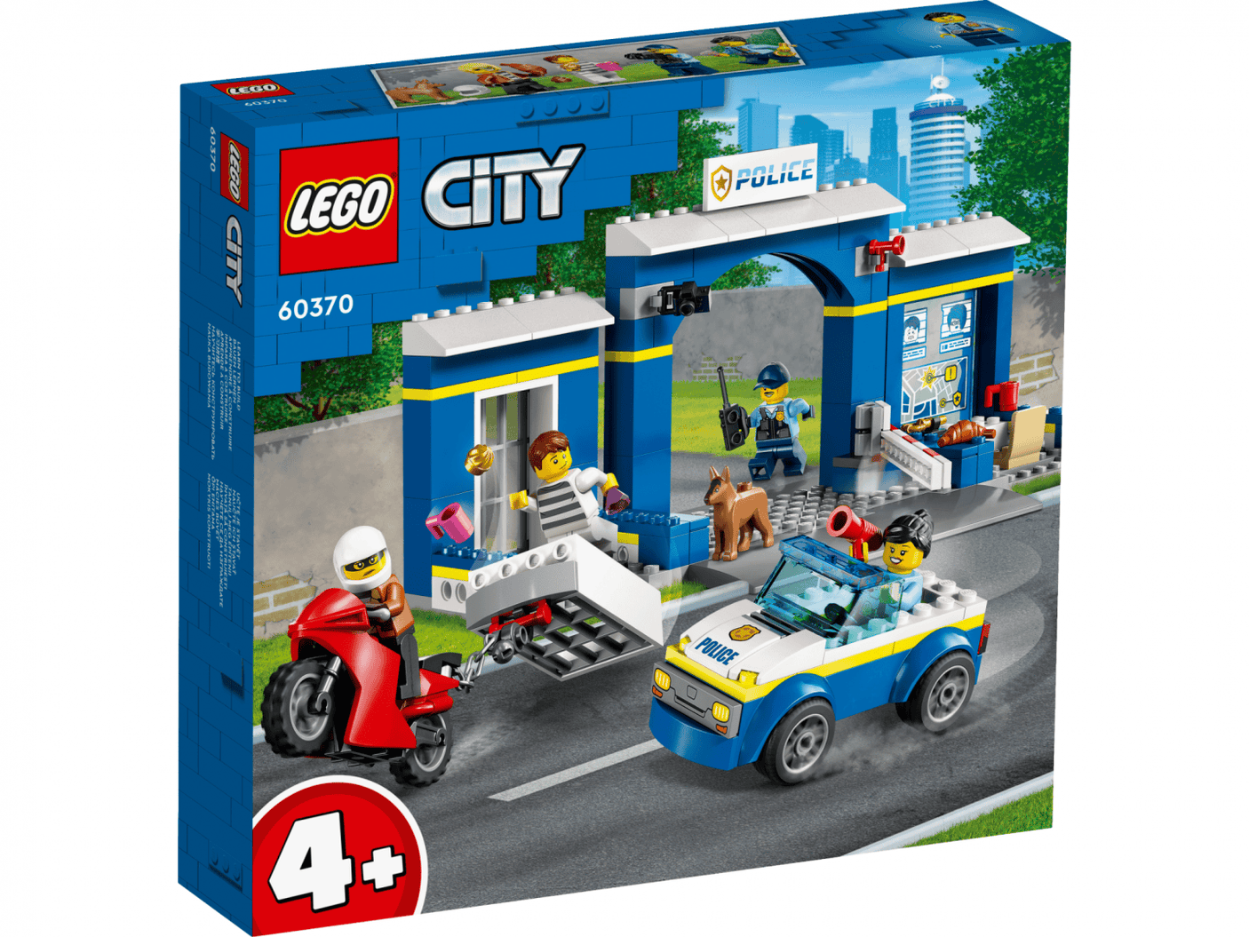 Lego Jucării Set Constructie LEGO City 60370 | Urmarire Politie, 301 Piese, 6+