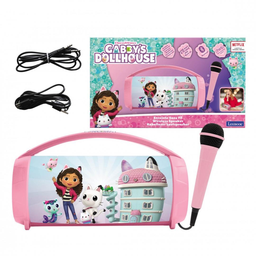 Lexibook Jucării Boxa cu Microfon Lexibook BTP585GDHZ | Gabby, Lumini LED, Portabila