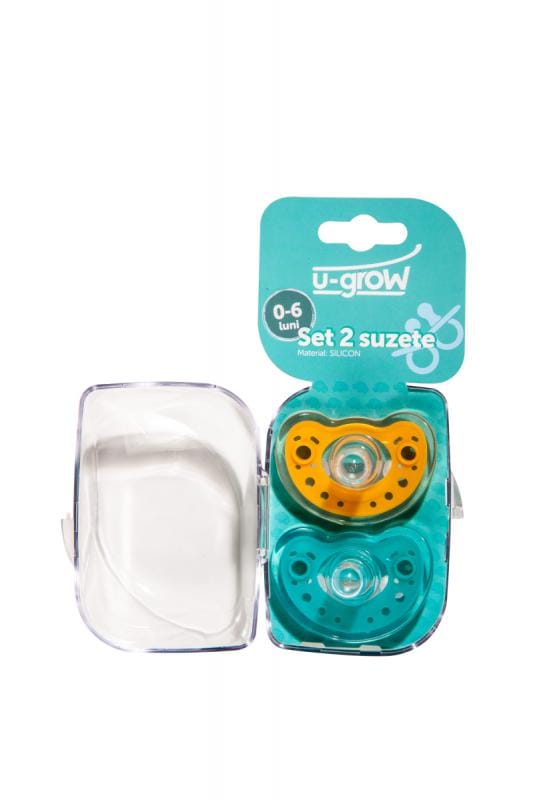 U-Grow Alimentație bebe Set 2 Suzete Silicon U-Grow U1201-SU06 | 0-6 Luni