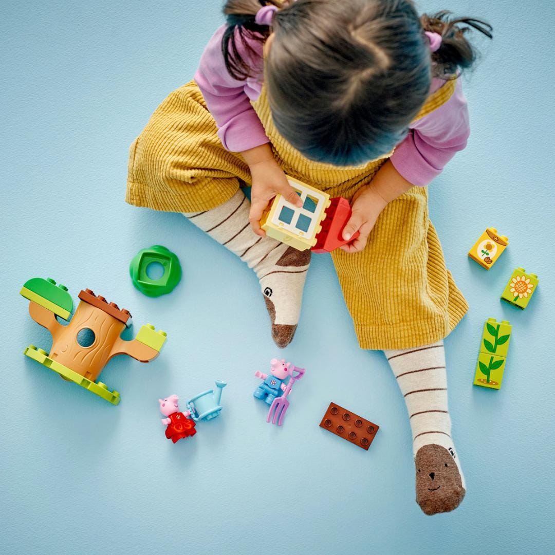 Lego Jucării Set Constructie LEGO Duplo 10431 | Gradina si Casa din Copac Peppa Pig, 59 Piese, 2+