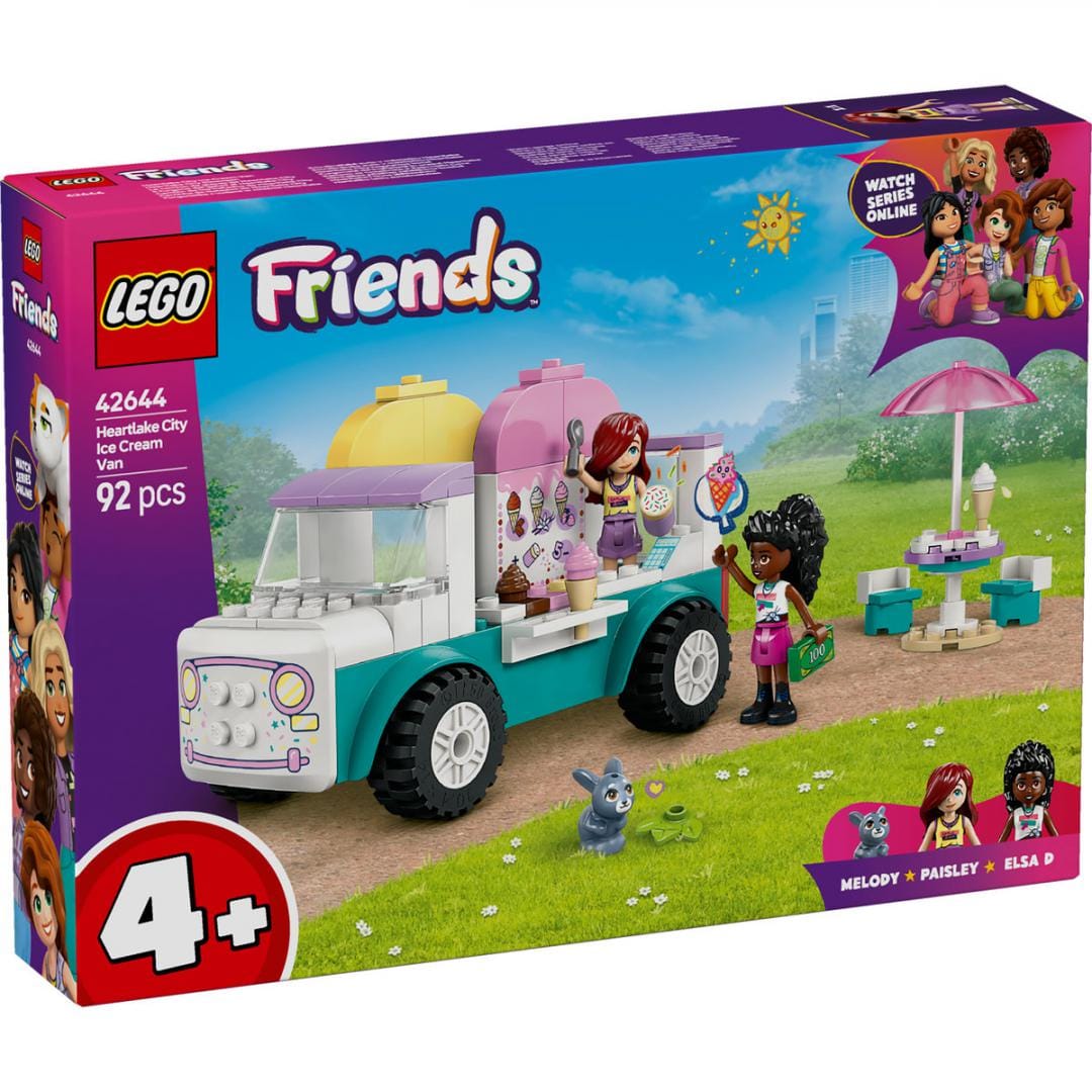 Lego Jucării Set Constructie LEGO 42644 | Furgoneta de Inghetata, Heartlake City, Friends