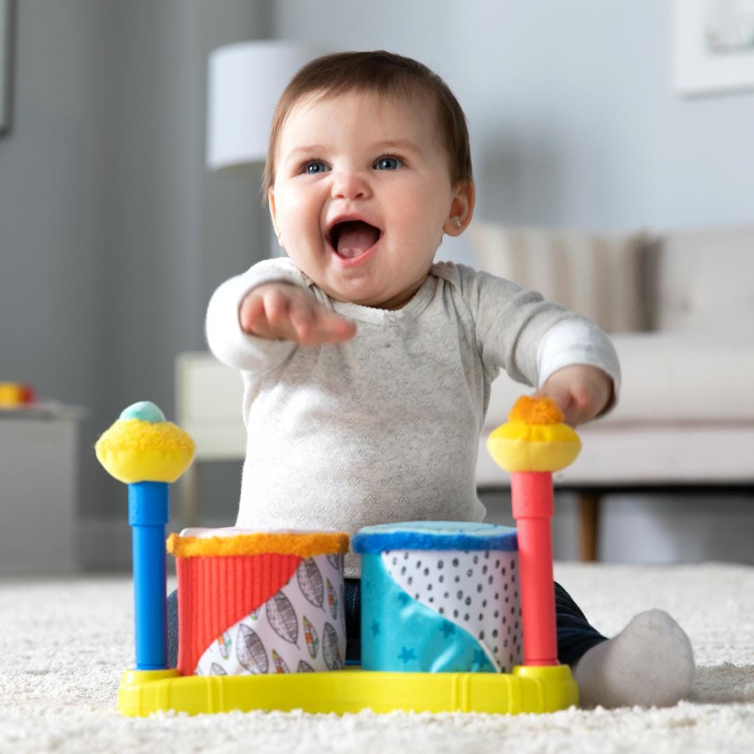 Tomy Jucării Jucarie Tomy Lamaze T27472 | Primul Meu Set de Tobe, Interactiv, Cadou