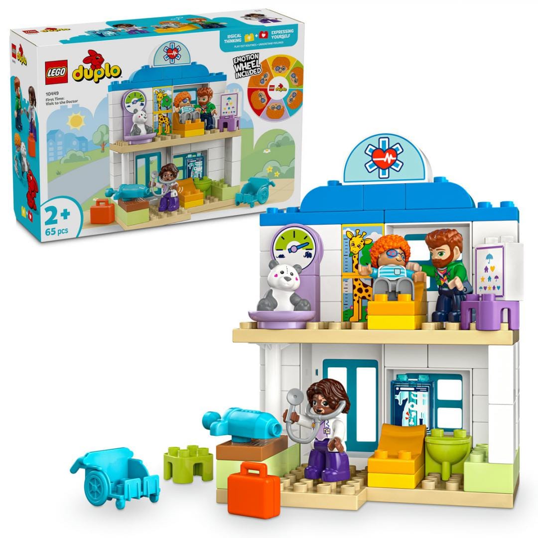 Lego Jucării Set Constructie LEGO Duplo 10449 | Prima Data la Doctor, Educativ, Cadou
