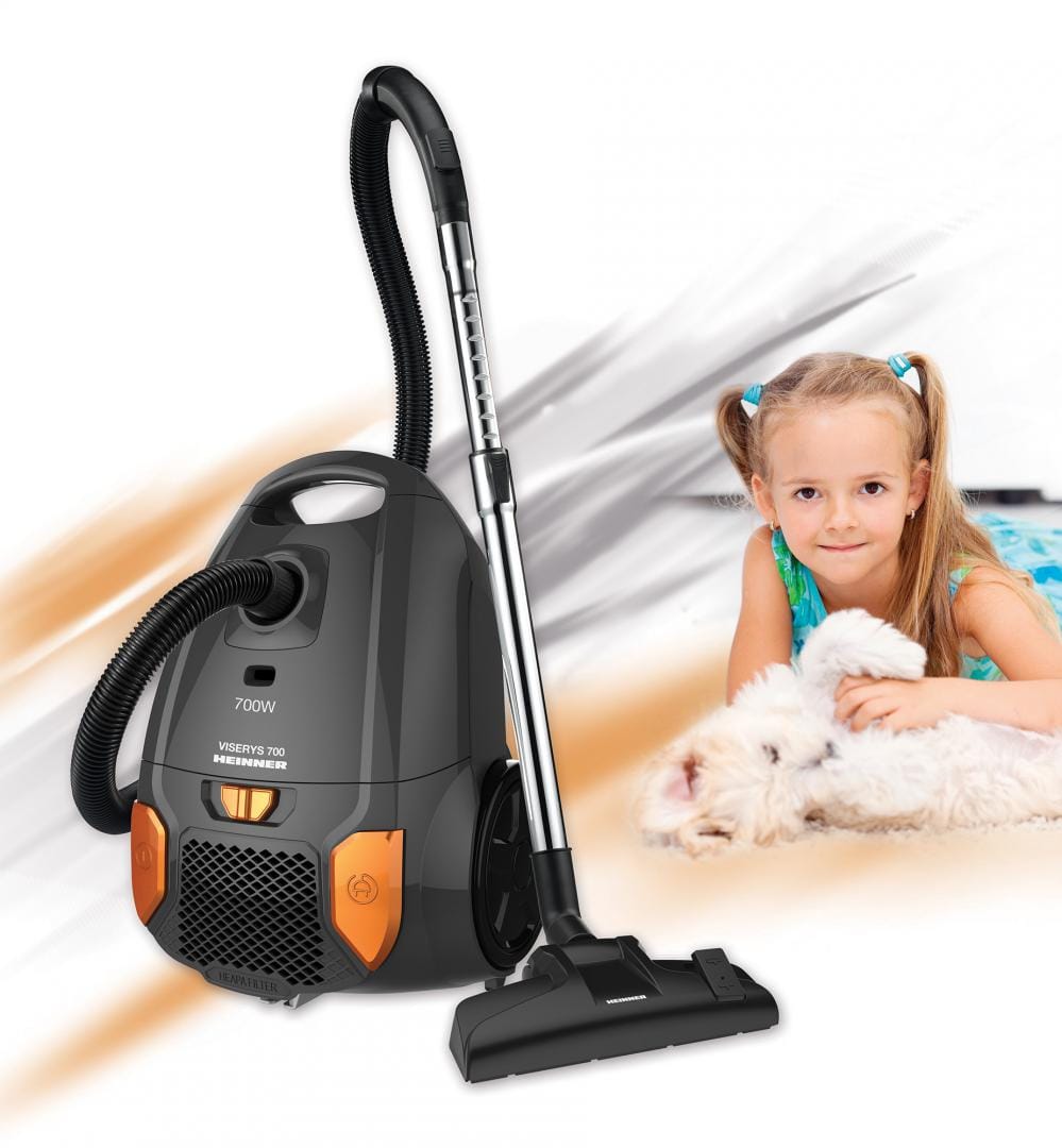 Heinner Aspirator Aspirator cu Sac Heinner HVC-MGRY1400-V2 | 1400W, Filtru HEPA, 3L, Gri