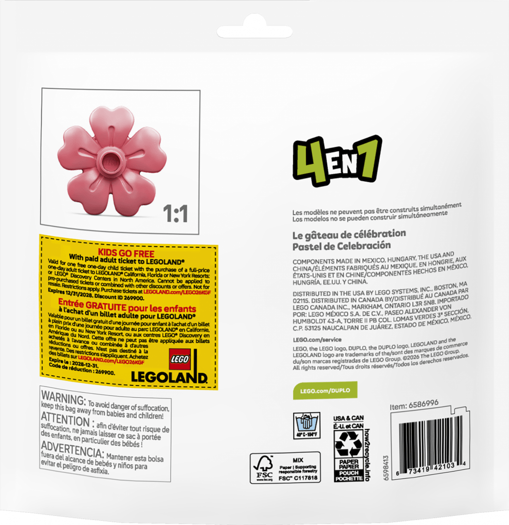 Lego Jucării Set Constructie LEGO 30712 | Tort Aniversar, Polybag, Cadou