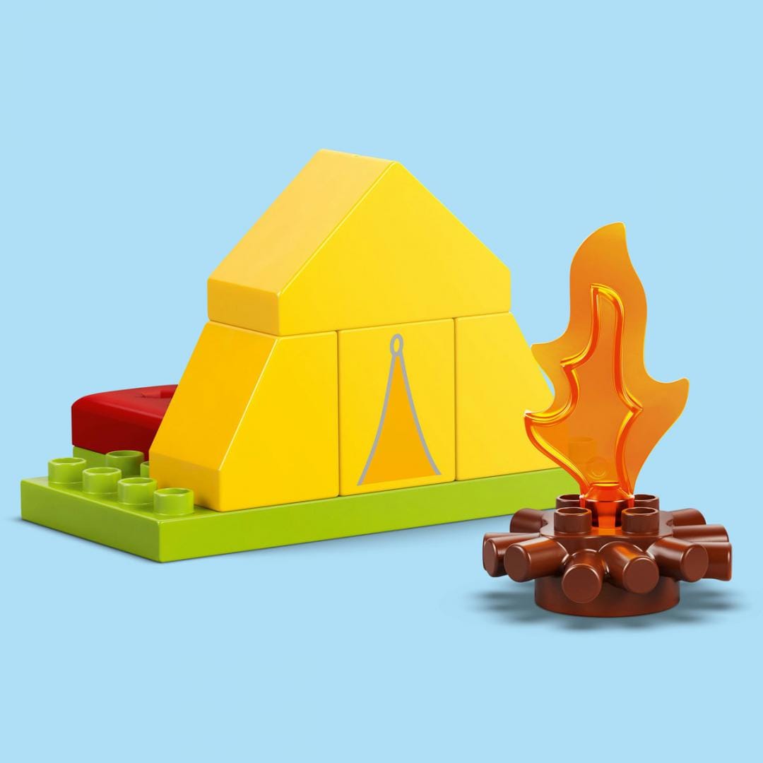 Lego Jucării Set Constructie LEGO 10452 | Excursie cu Cortul, Duplo, Camping, Cadou