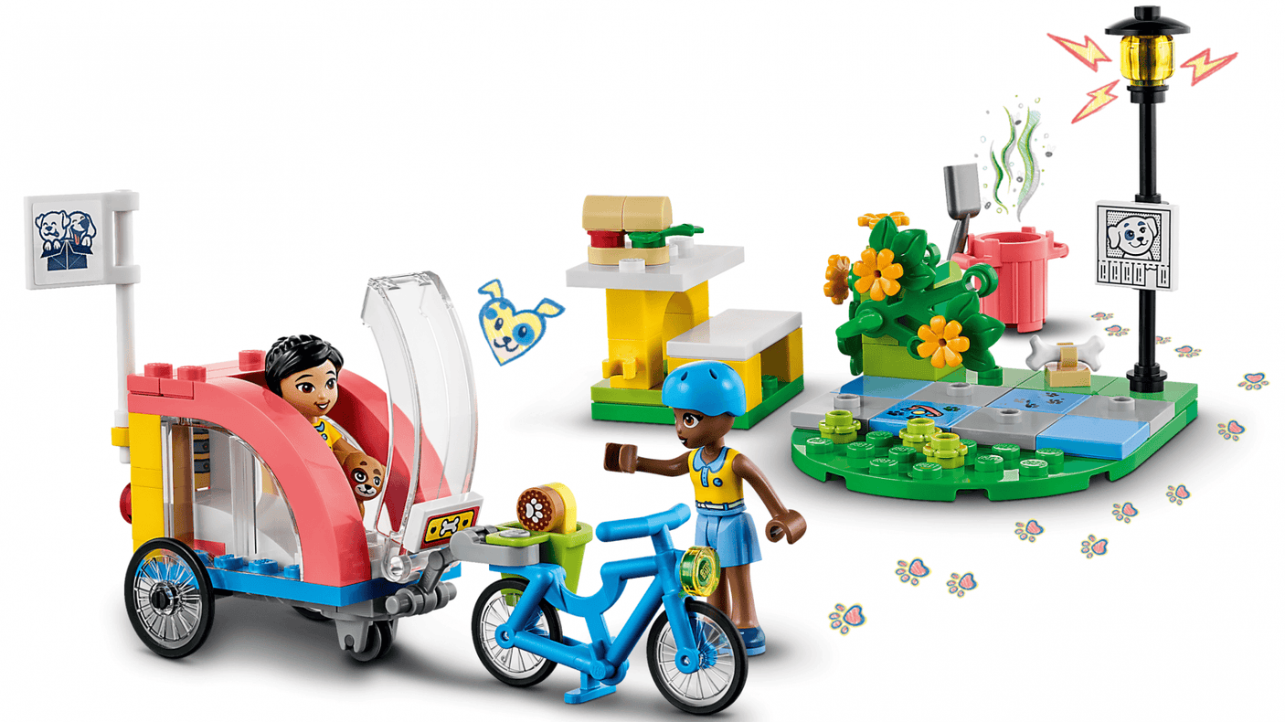 Lego Jucării Set Constructie LEGO Friends 41738 | Bicicleta Pt. Salvarea Cainilor, Cadou