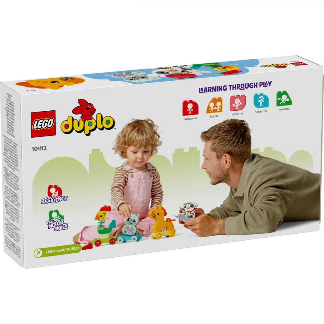 Lego Jucării Set Constructie LEGO Duplo 10412 | Tren cu Animale, Educativ, Cadou