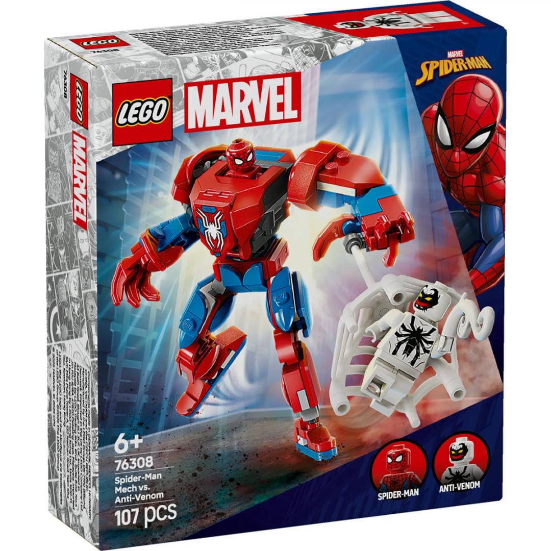 Lego Jucării Set Constructie LEGO Spider-Man 76308 | Om Paianjen Vs. Anti-Venom, Supereroi