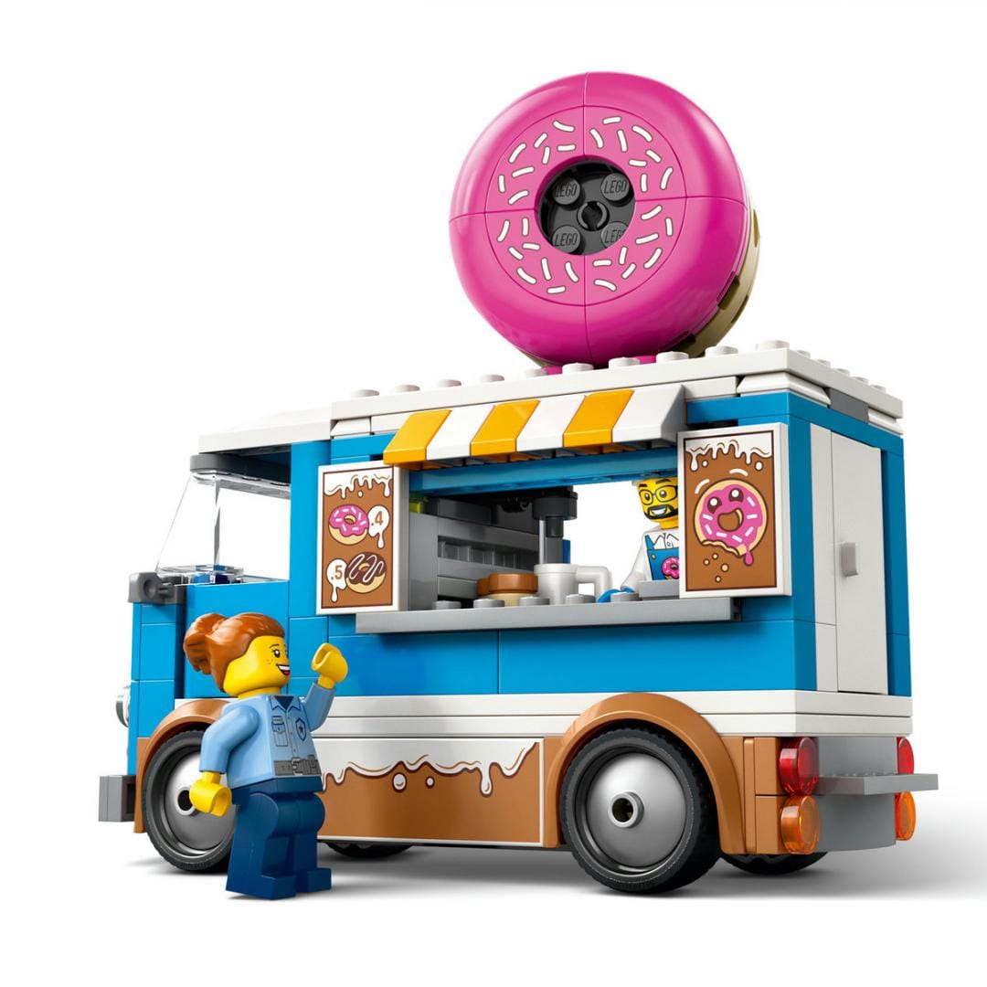 Lego Jucării Set Constructie LEGO City 60452 | Furgoneta de Gogosi, 200 Piese, 6+