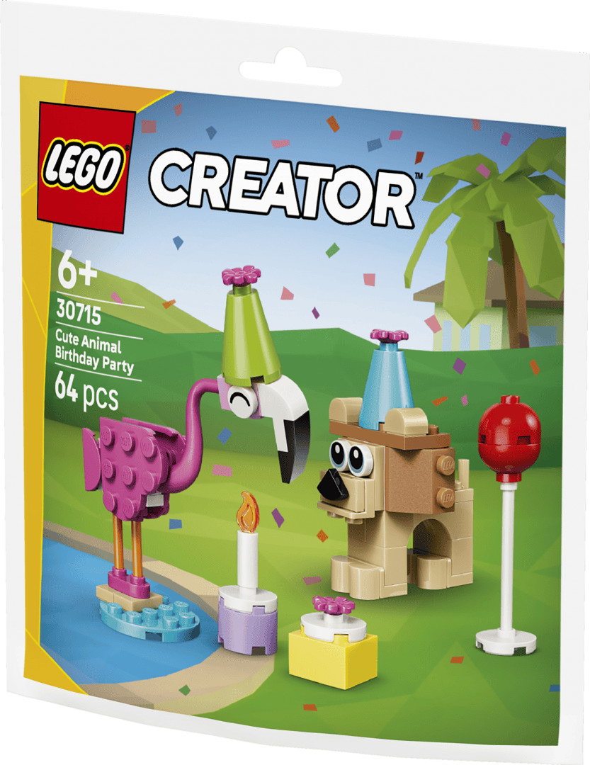 Lego Jucării Set Constructie LEGO 30715 | Petrecere Zi Nastere, Animalute, Polybag