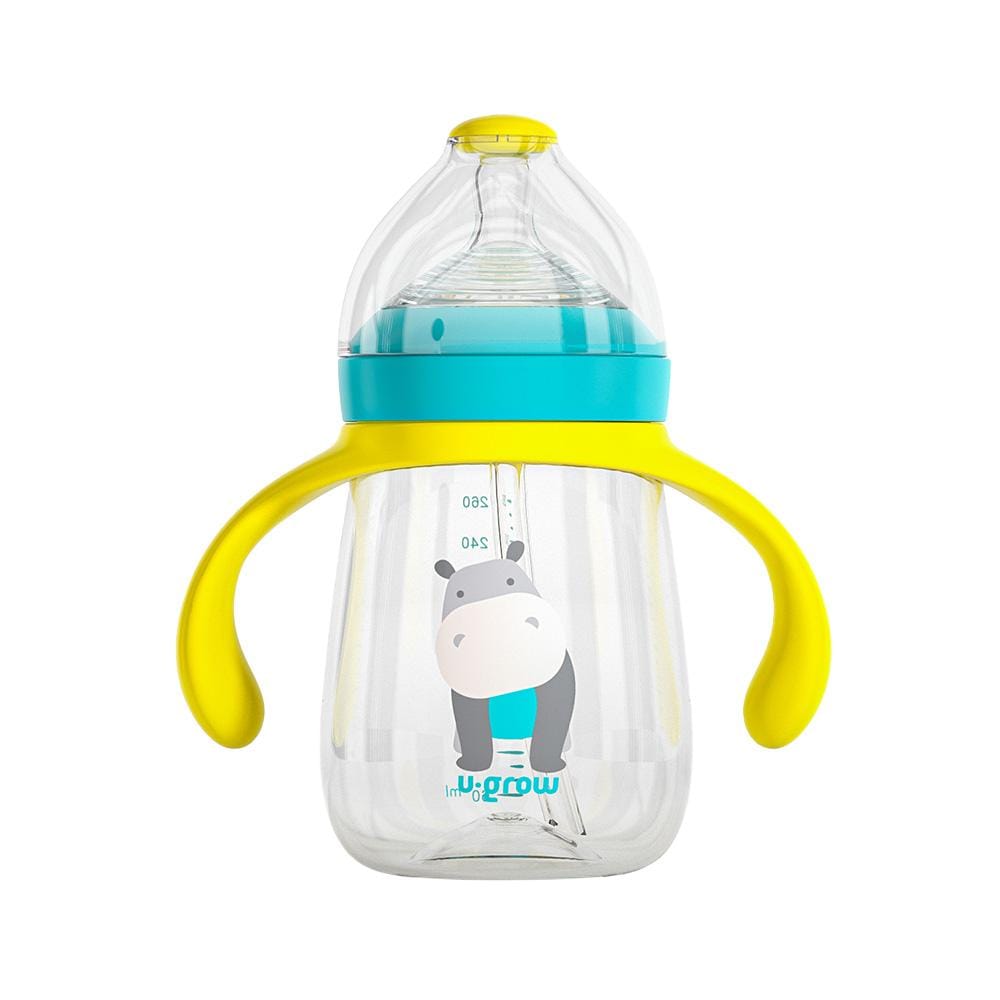 U-Grow Alimentație bebe Cana Bebe U-Grow UG-3IN1-BL | 260ml, Tritan, 3 Accesorii, Tetina, Cioc, Pai, Albastru