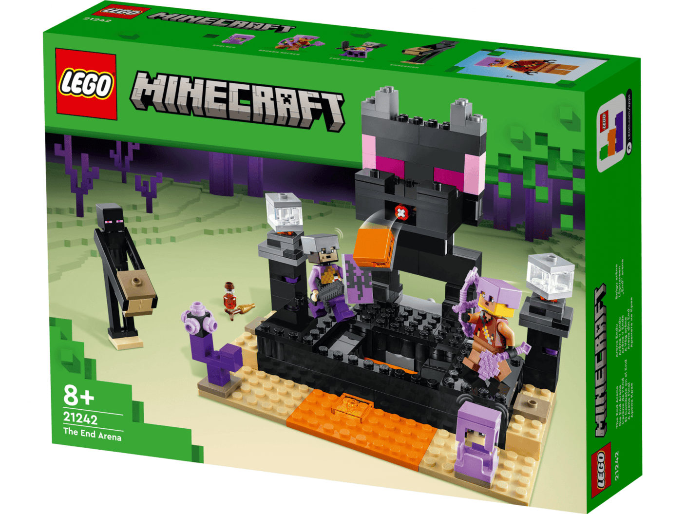 Lego Jucării Set Constructie LEGO Minecraft 21242 | Arena din End, 282 Piese, 8+
