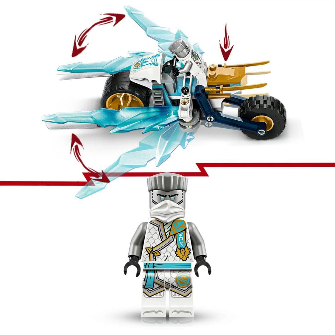 Lego Jucării Set Constructie LEGO Ninjago 71816 | Motocicleta de Gheata a lui Zane, Cadou
