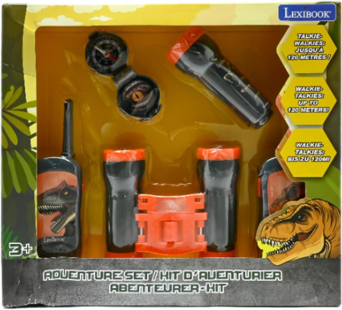 Lexibook Jucării Set Statii Emisie-Receptie Lexibook RPTW12DINO | Dinozauri, Walkie Talkie, Jucarie Copii