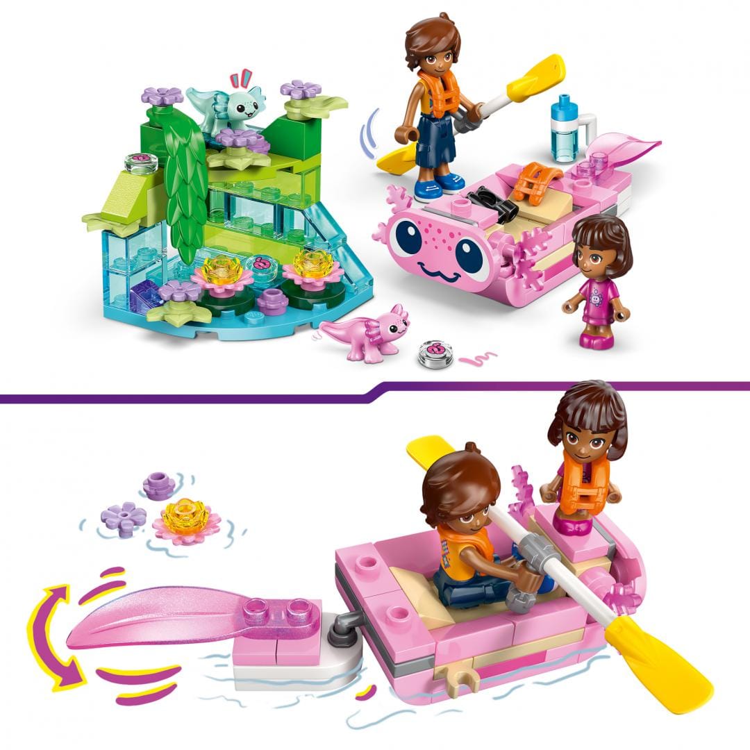 Lego Jucării Set Constructie LEGO 42681 | Barca-axolotl, Aventuri, Cadou