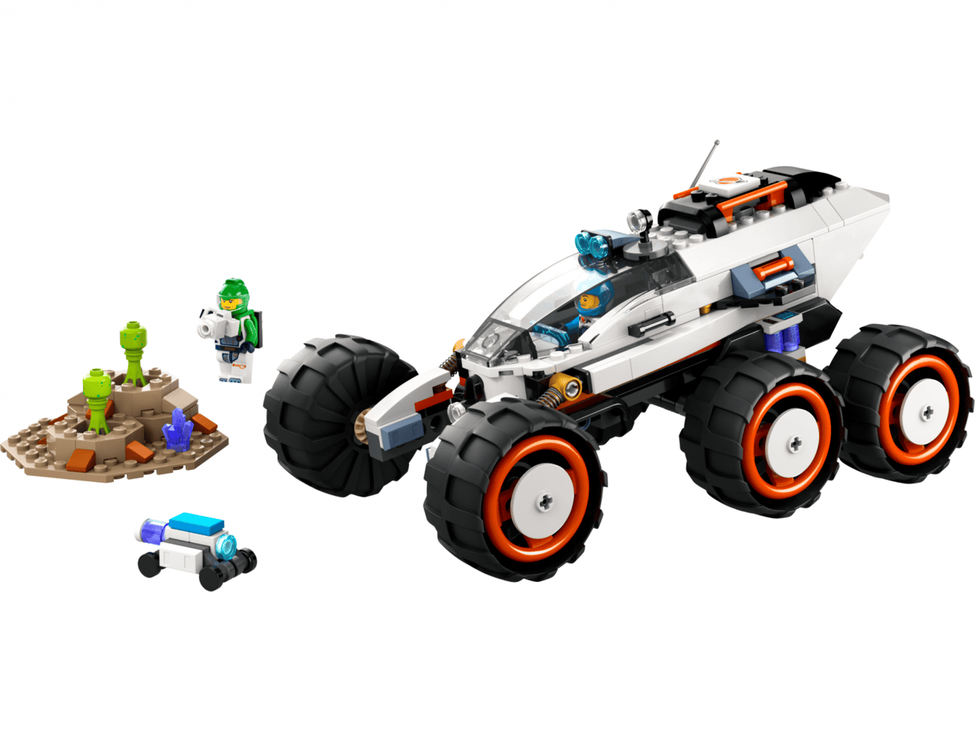 Lego Jucării Set Constructie LEGO City 60431 | Rover Explorare, Viata Extraterestra, 195 Piese, 6+