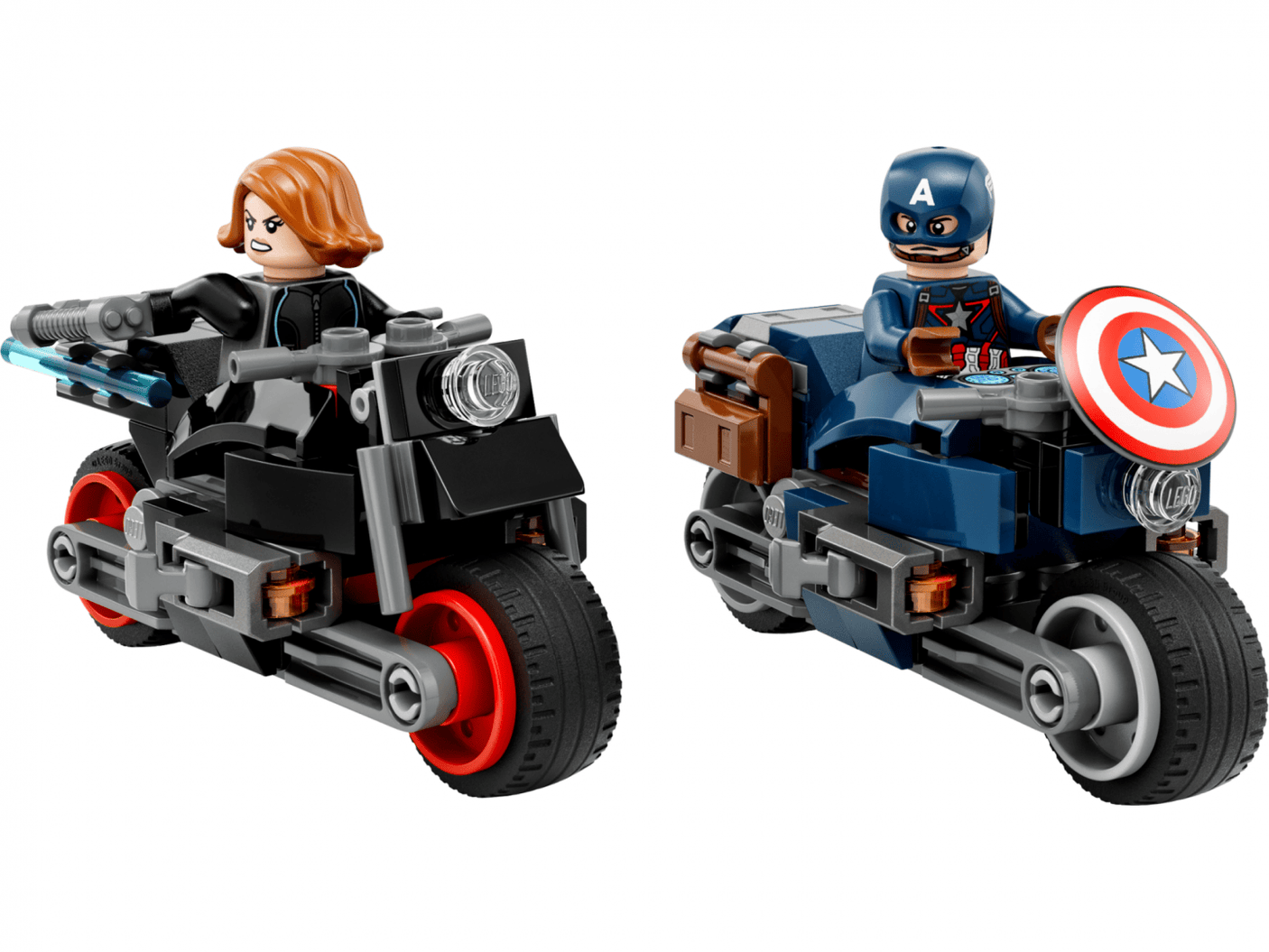 Lego Jucării Set Constructie LEGO Super Heroes 76260 | Black Widow & Captain America, Marvel, Motocicleta, 231 Piese