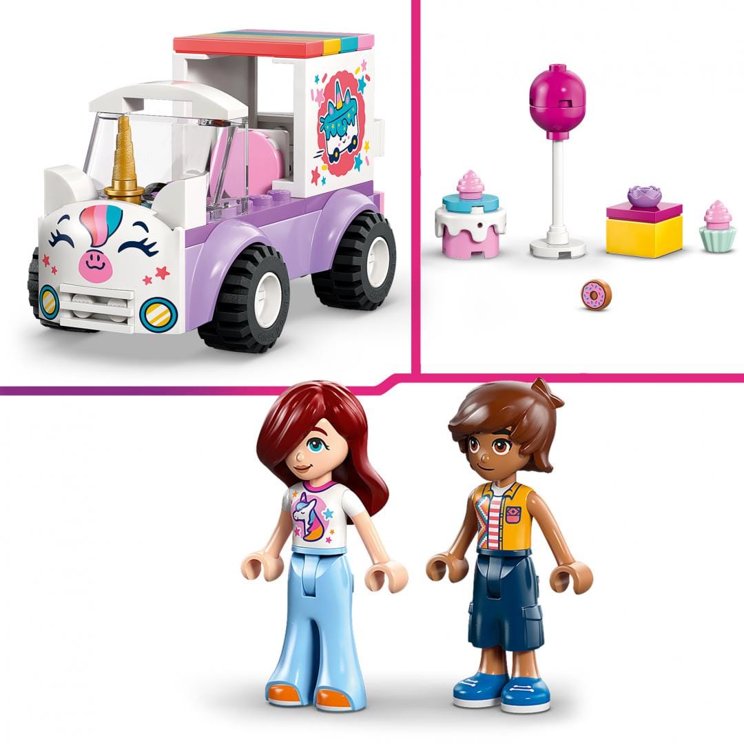 Lego Jucării Set Constructie LEGO 42675 | Masina-Unicorn, Livrare Torturi, Cadou