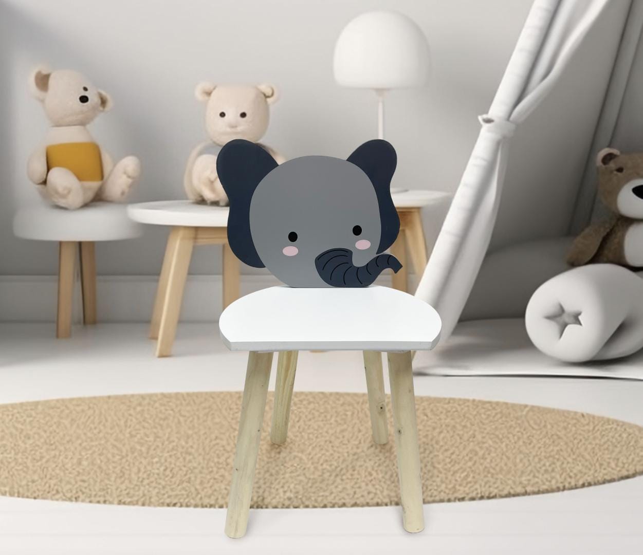 U-Grow Îngrijire bebe Scaun Copii U-Grow UG-CHAIR-EF | MDF, Design Elefant