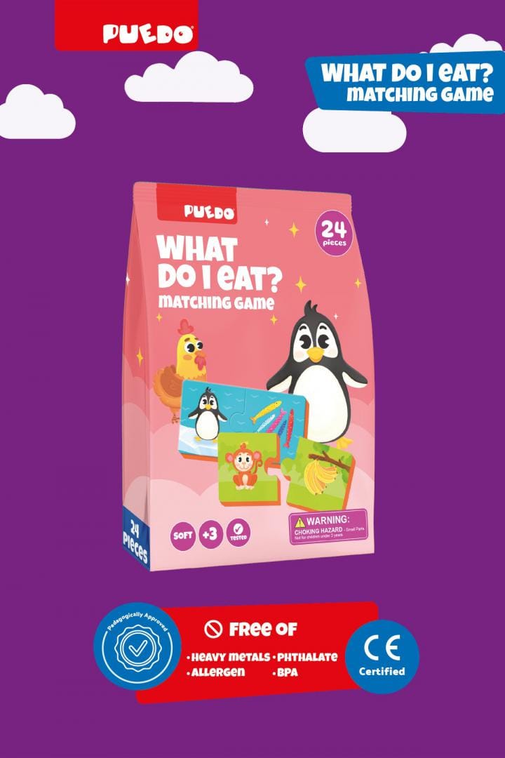 Puedo Toys Jucării Jucarie Puedo Toys PUEDOB2221 | Potrivire Spuma EVA, Ce Mananc, Educativ