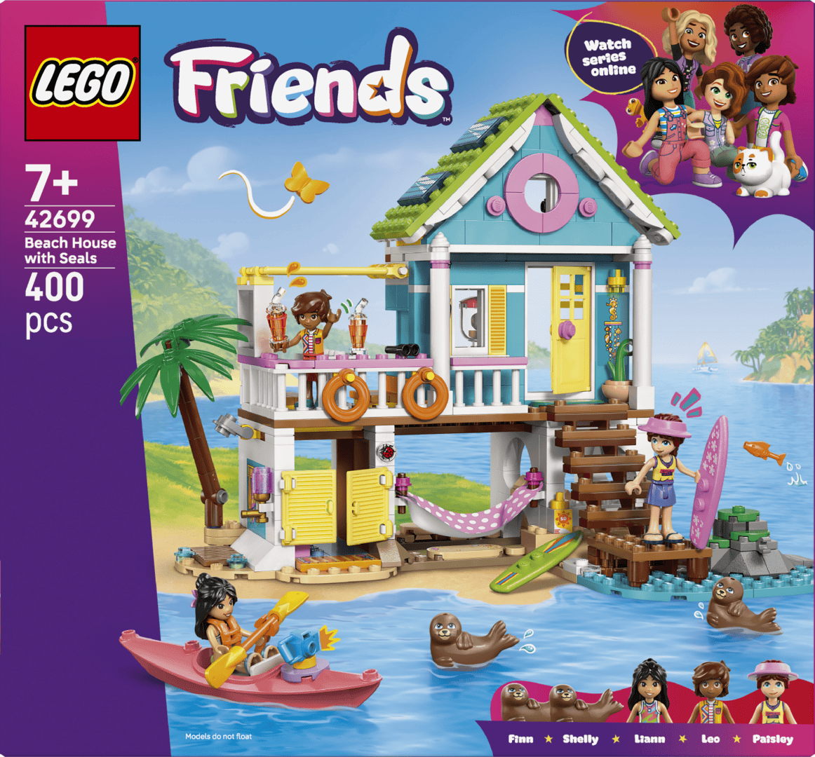 Lego Jucării Set Constructie LEGO 42699 | Casa pe Plaja cu Foci, Cadou