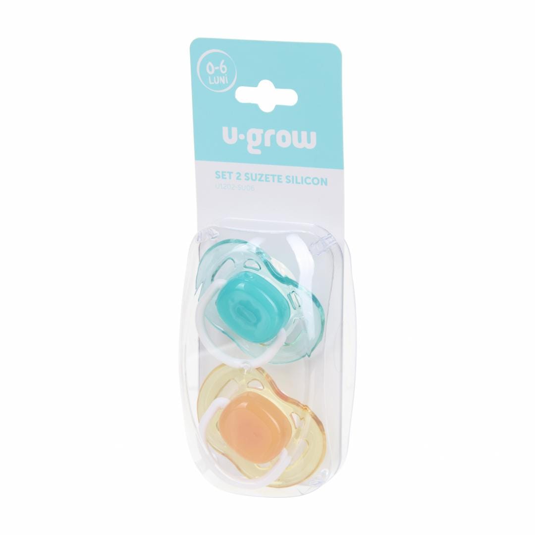 U-Grow Alimentație bebe Set 2 Suzete Silicon U-Grow U1202-SU06 | 0-6 Luni