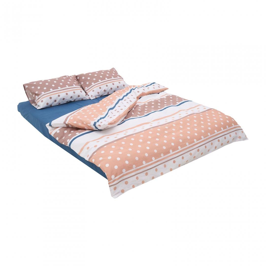 Heinner Lenjerie de pat Lenjerie de pat Heinner HR-DBL132-PLK | Dubla, 100% Bumbac, 4 Piese, Polka