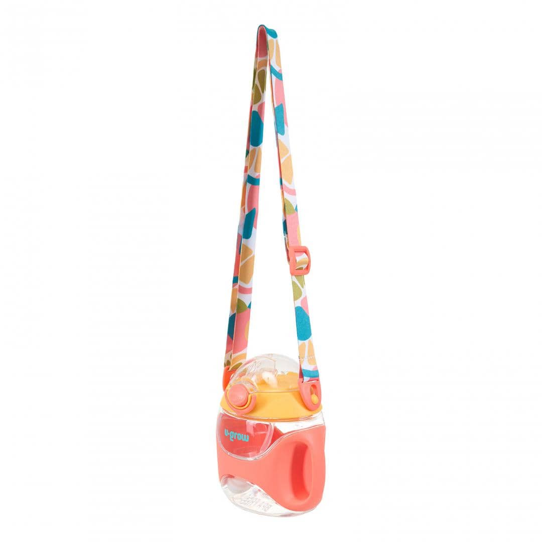 U-Grow Alimentație bebe Sticla Tritan U-Grow UG-733OG | 330ml, Pai, Curea, Orange