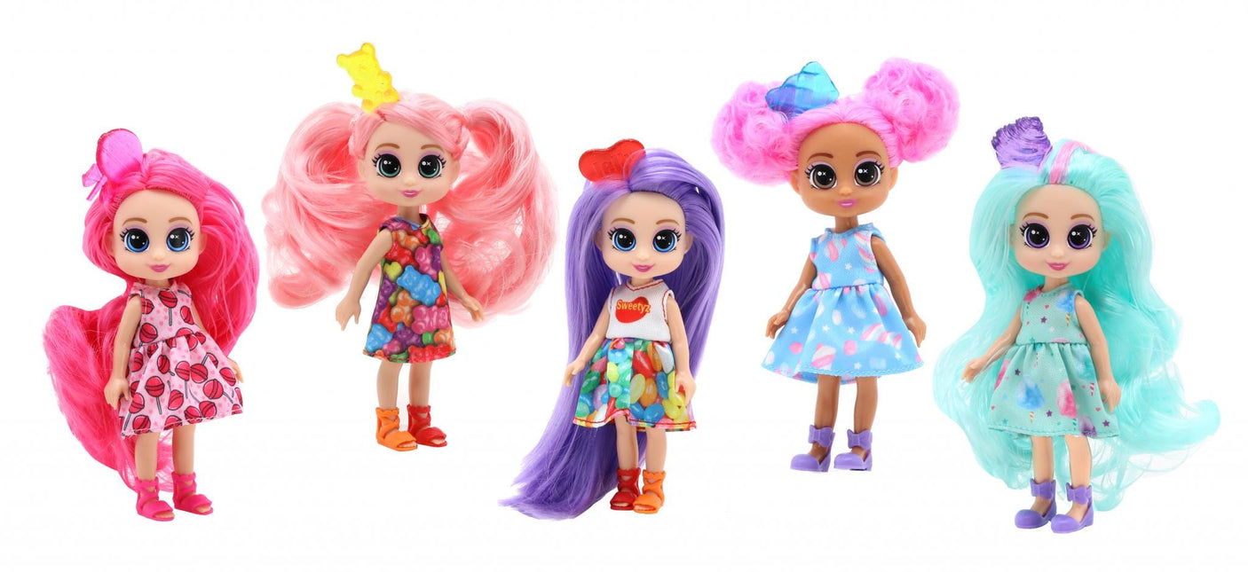Sweetyz Jucării Set 5 Mini Papusi Sweetyz SYZ81079 | 12cm, Jucarii Colectie, Cadou