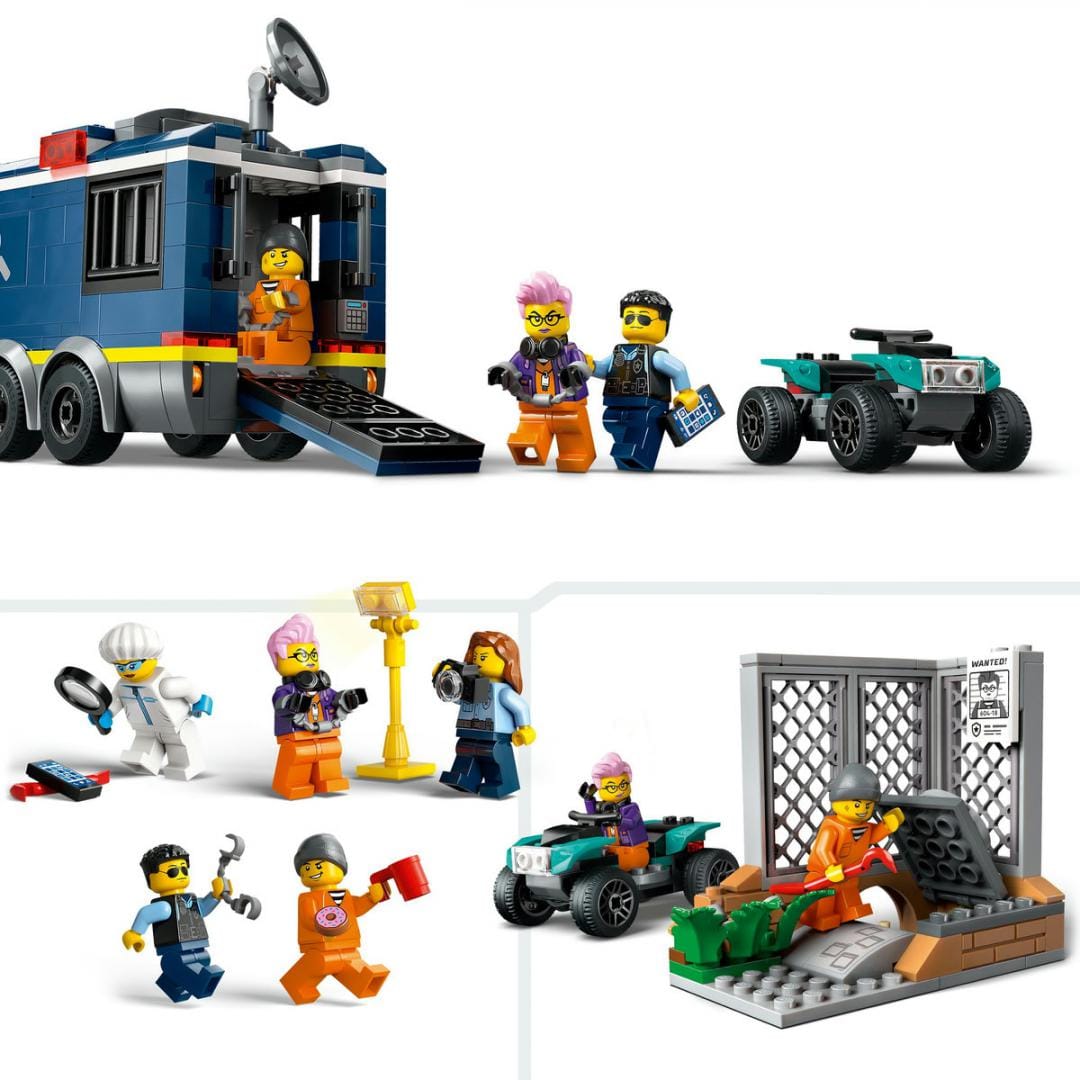 Lego Jucării Set Constructie LEGO City 60418 | Laborator Mobil Criminalistica, 370 Piese, 6+