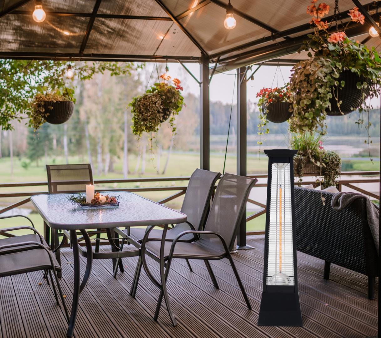 Heinner Incalzitor terasa Incalzitor Electric Vertical HEINNER HR-SD014 | 2000W, Cu Baza