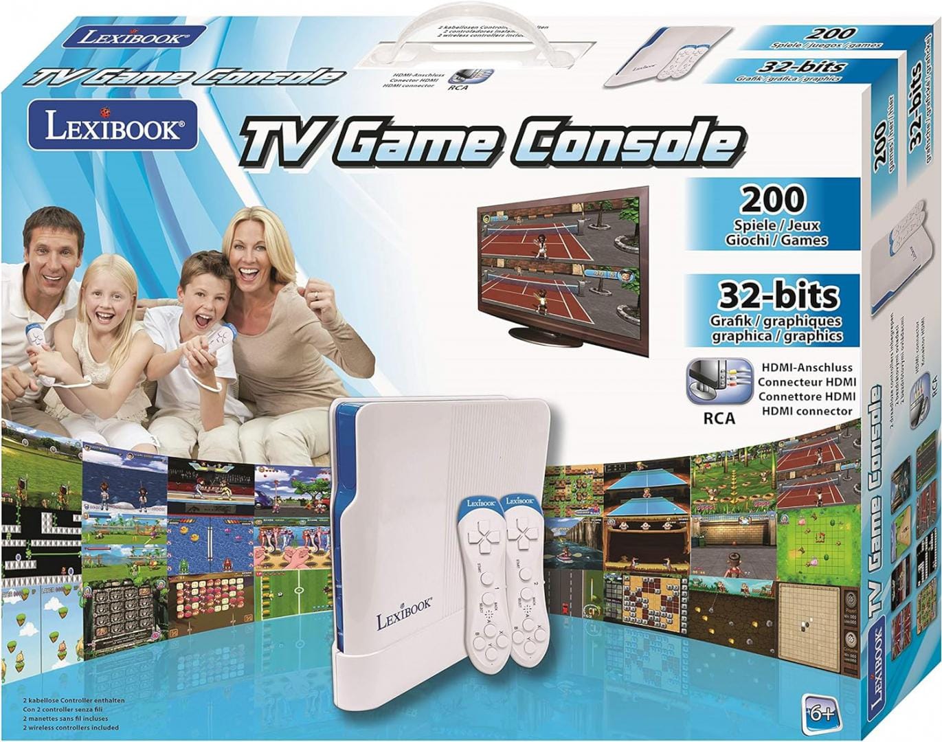 Lexibook Jucării Consola Lexibook JG7430 | 208 Jocuri, Plug N' Play